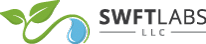 SwiftLabs LLC logo with a green leaf and blue water droplet icon